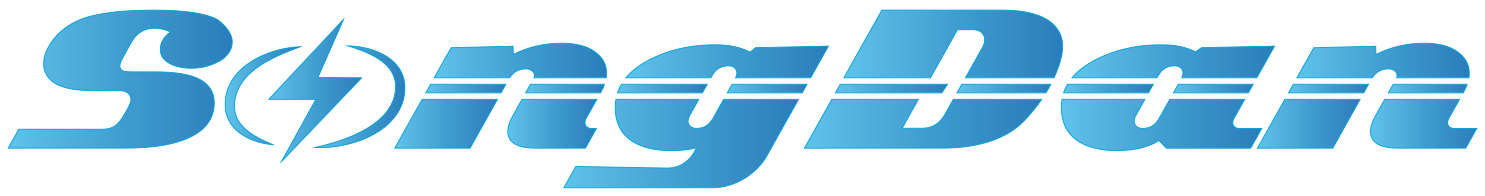 Logo công ty công nghệ Song Đan màu xanh dương